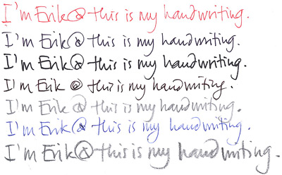 fun handwriting styles